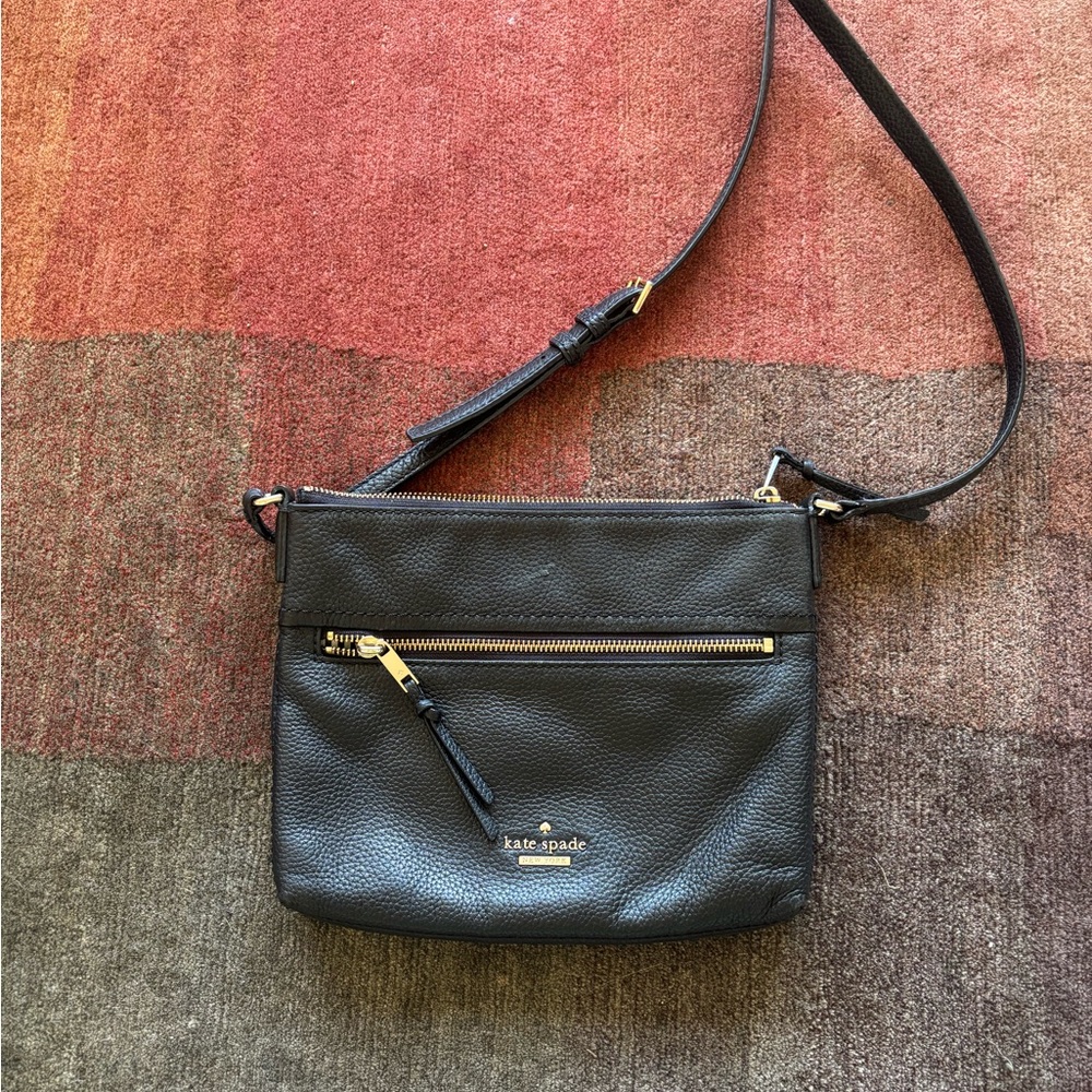Kate Spade Black Leather Crossbody Bag